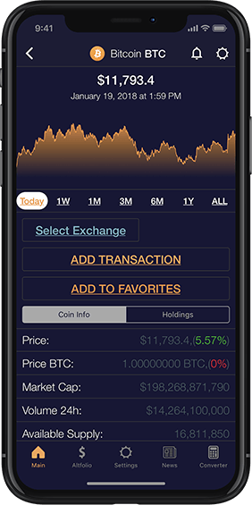 Cryptocurrency WordPress Theme - Home Section Image Phone